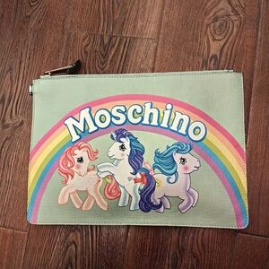 NWT Moschino x My Little Pony Capsule Collection Mini Clutch Wristlet bag